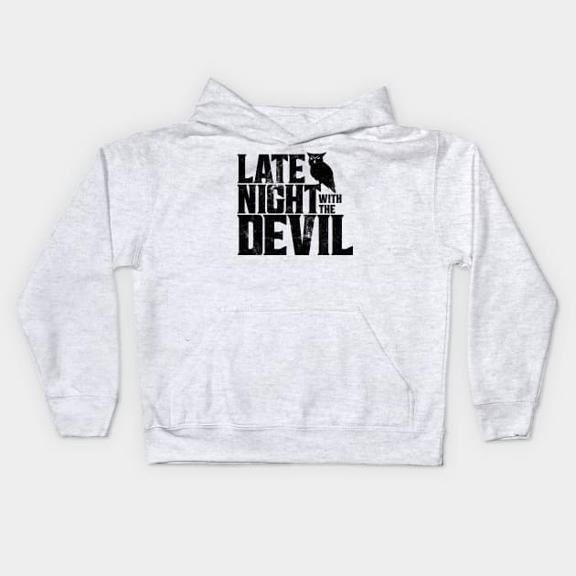 Late Night With The Devil  - Black Kids Hoodie by DugMcFug